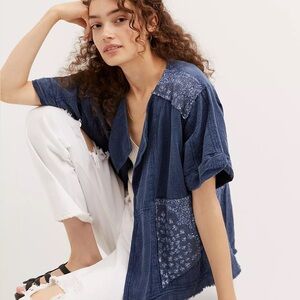 NWT Pilcro Denim Kimono Jacket